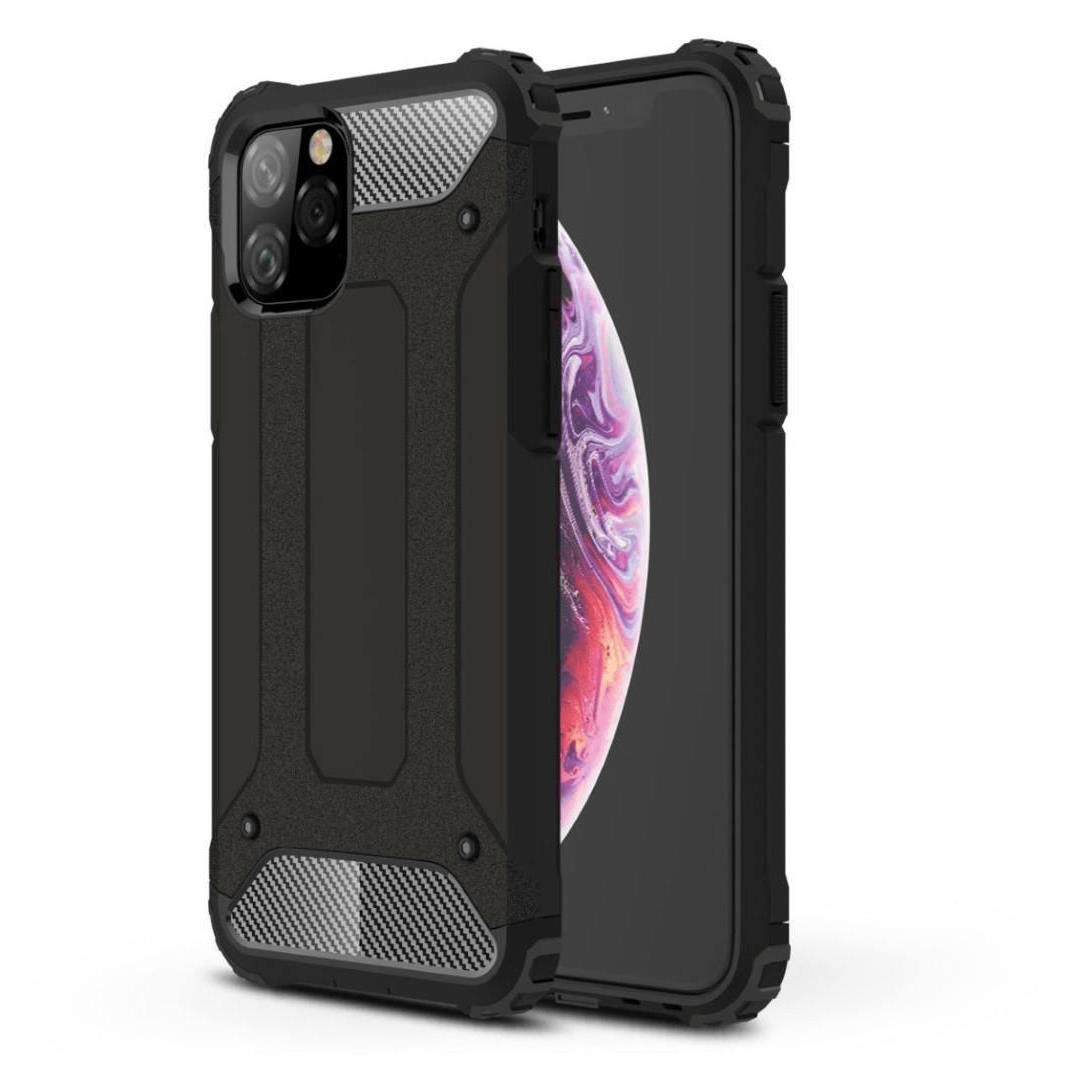 Tuff-Luv Tough Armour Layered Case Compatible With iPhone 11 Pro Max Black M1364