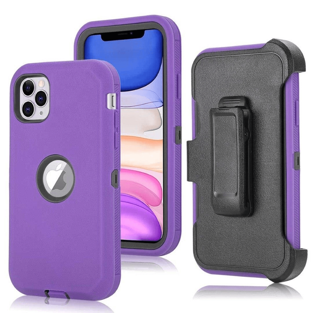 Tuff-Luv Armour Tuff Rugged Case for iPhone 11 Pro Max (Purple/Black) M1417