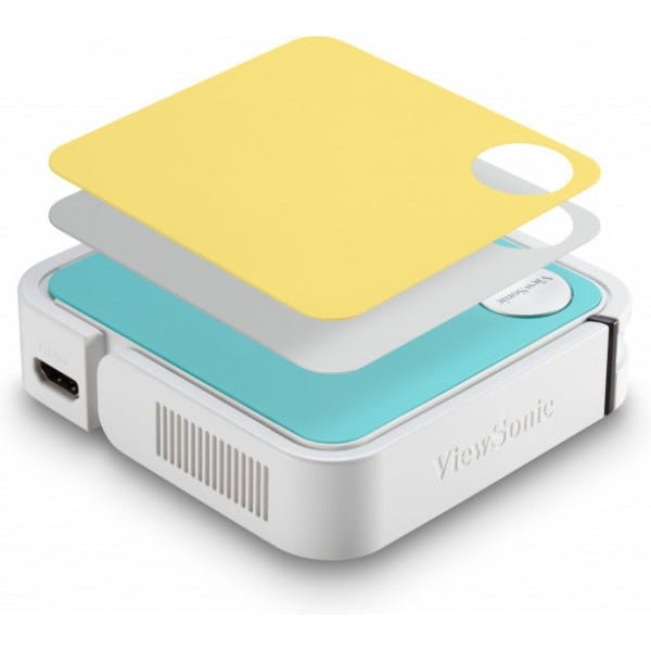 Viewsonic M1 mini Plus Data Projector 120 ANSI lumens LED WVGA (854x480) Portable Projector White M1MINIPLUS