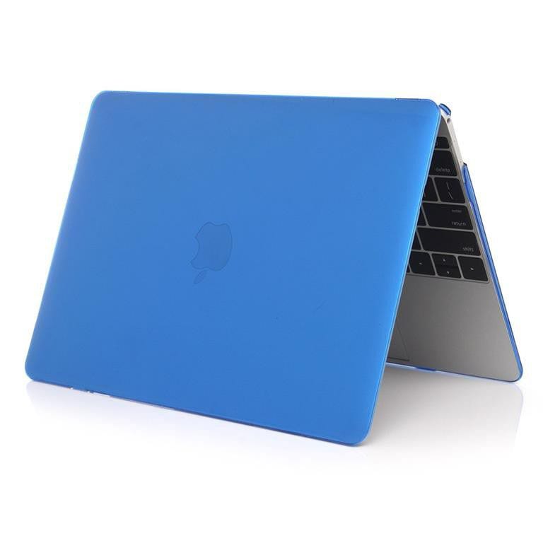 Tuff-Luv Clear Hard-shell Crystal case for Macbook 12-inch - Blue M733