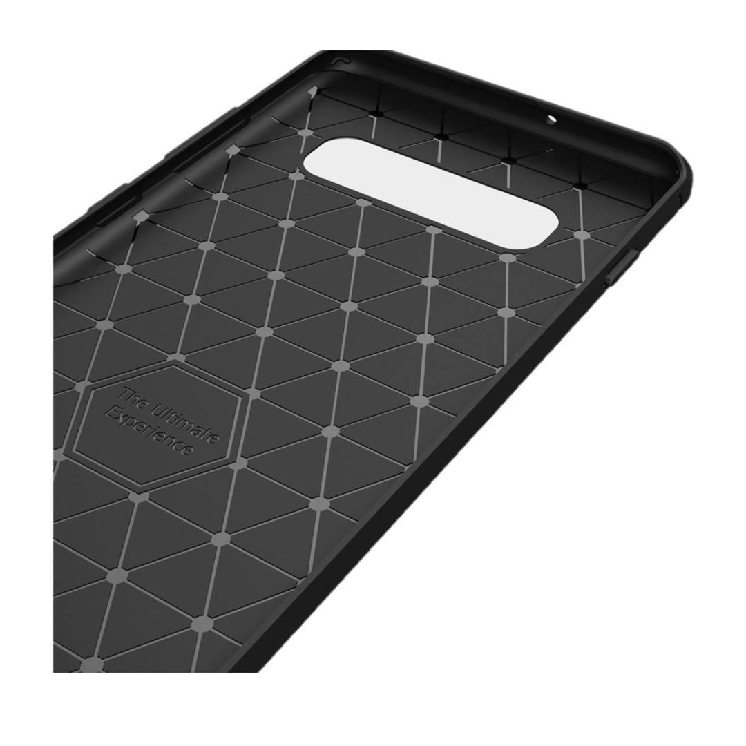 Tuff-Luv Armour Protective Shockproof Shell Case for Samsung Galaxy S10 Plus Black M849