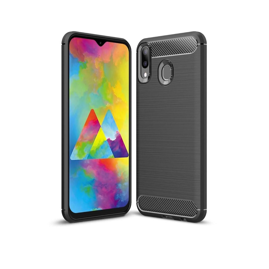 Tuff-Luv TPU Protective Shockproof Back Cover Case for Samsung Galaxy M20 Black M851