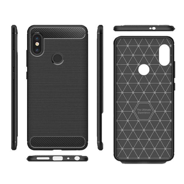 Tuff-Luv Carbon Fibre Style Case Xiaomi Mi A2 Lite - Black M985