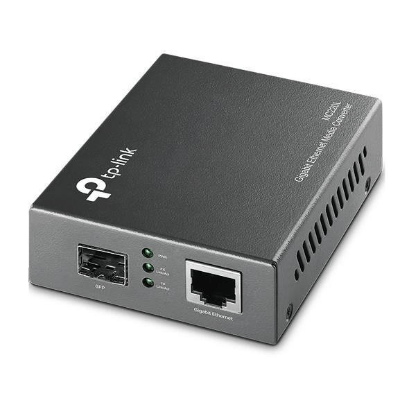 TP-Link MC220L Gigabit SFP Media Converter 1000 Mbits Multi-Mode and Single-Mode Black