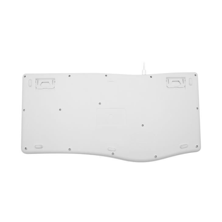 Macally Ergonomic Wired USB-A Keyboard with Palm Rest - MERGOKEY