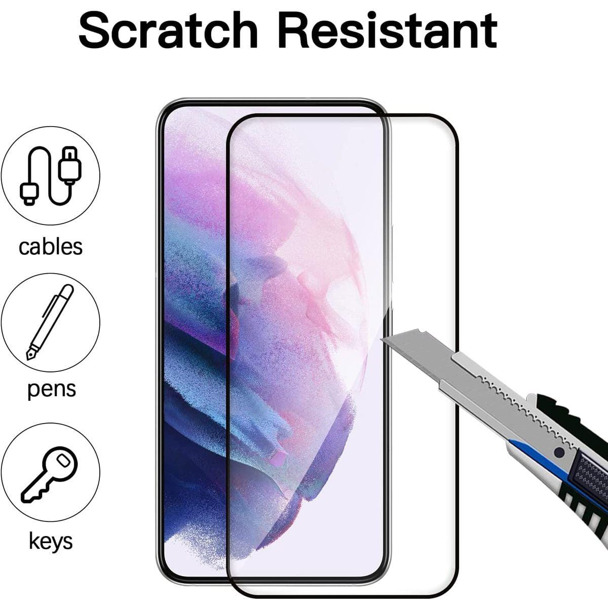 Tuff-Luv 2.5D Tempered Glass Screen Protection for Samsung Galaxy S22 Plus - Clear MF1003
