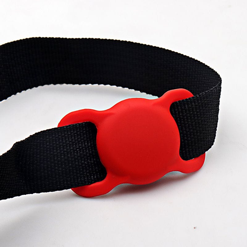 Tuff-Luv Pet Dog Collar Holder Compatible with Apple Airtag - Red MF480