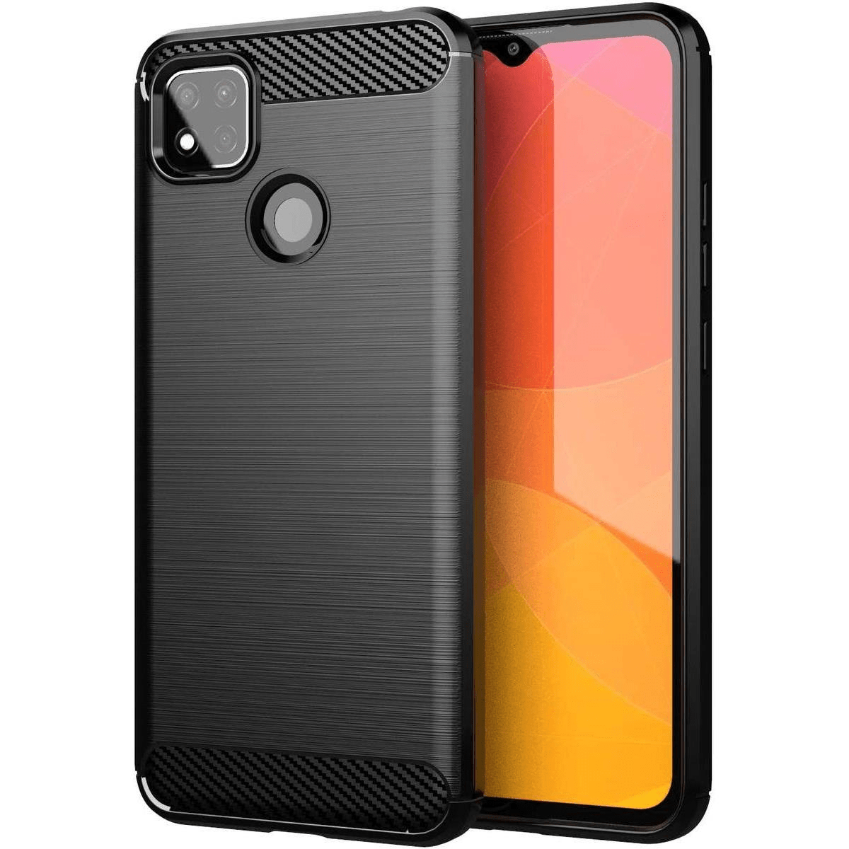 Tuff-Luv Carbon Fibre Style Case Xiaomi Redmi 9C - Black MF542