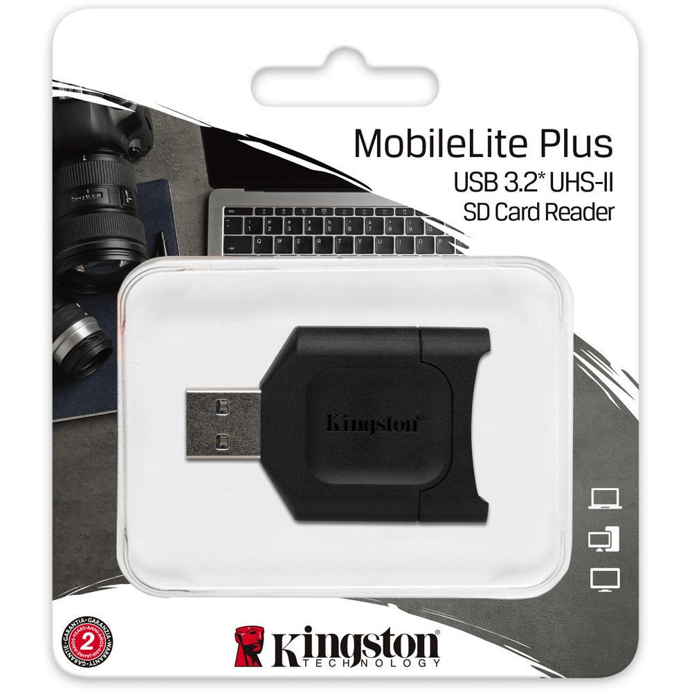 Kingston Technology MobileLite Plus USB3.2 Gen1 SDHC/SDXC UHS-II Card Reader MLP