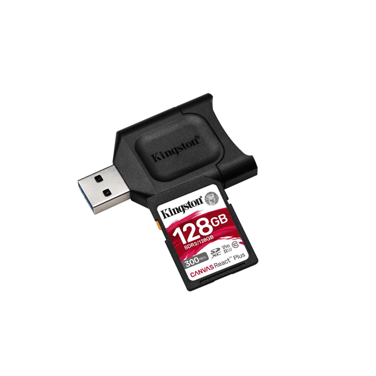 Kingston Canvas React Plus Memory Card 128GB SD Class 10 UHS-II MLPR2/128GB