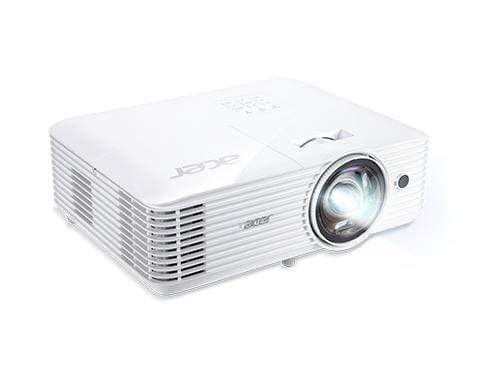 Acer S1386WHN Data Projector 3600 ANSI Lumens DLP WXGA (1280x800) 3D Ceiling-mounted Projector White MR.JQH11.001