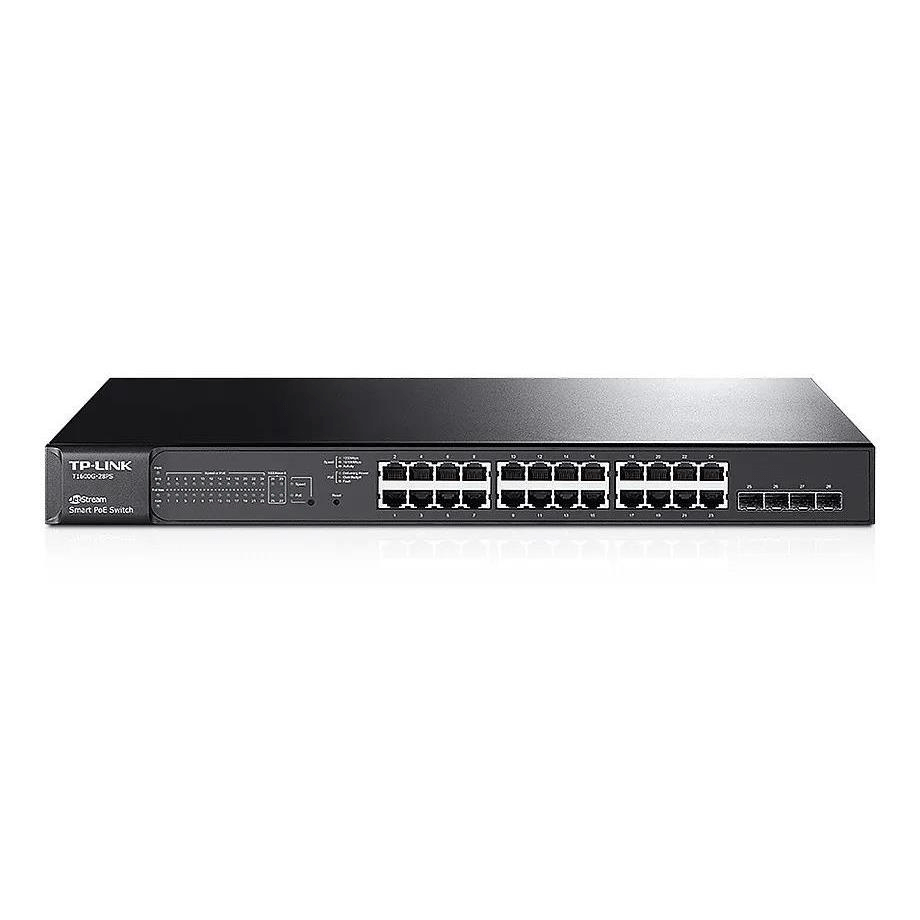 TP-Link JetStream 28-port Gigabit Smart Switch with 24-port PoE+ NET-TL-SG2428P