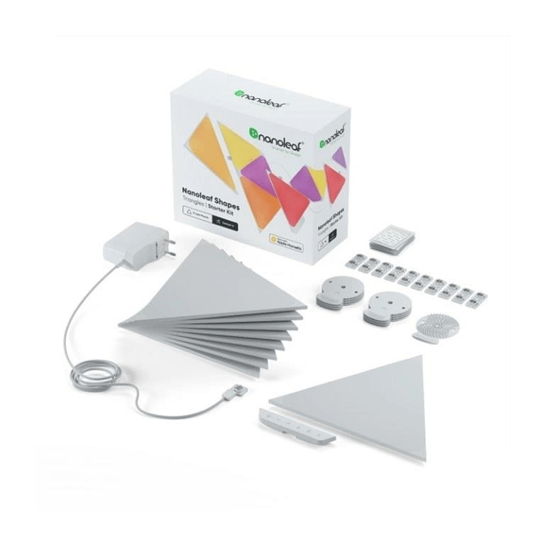 Nanoleaf Shapes Triangles Light Panels - 9 Panel Starter Kit NL47-0002TW-9PK