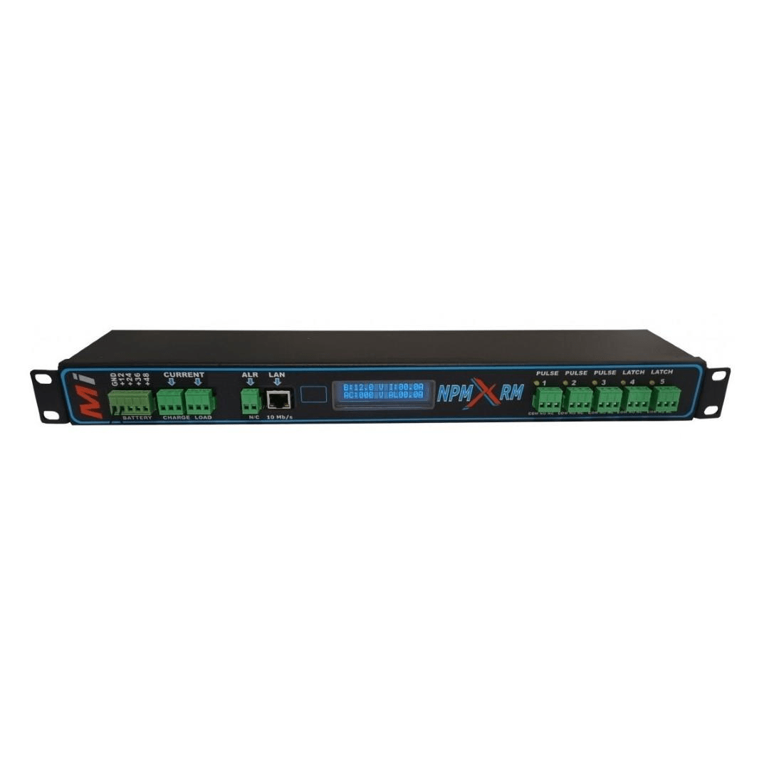 Micro Instruments 19-inch Rackmount SNMP 8-60v Network-based Power Monitor NPMX-RM