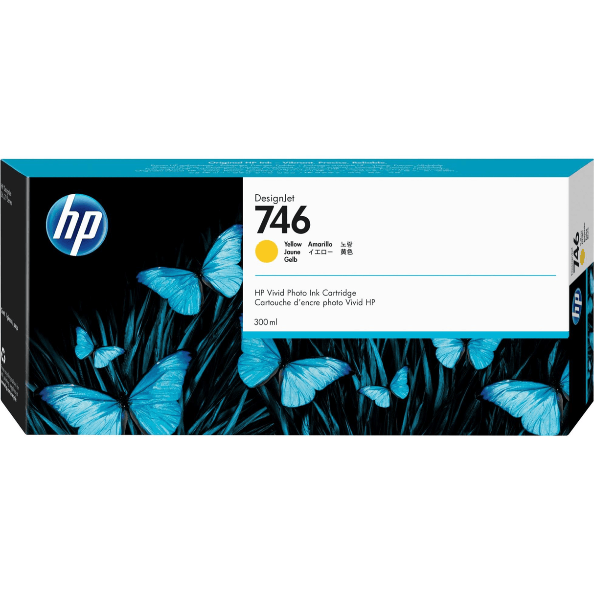 HP 746 DesignJet Yellow Standard Yield Ink Cartridge Original P2V79A Single-pack