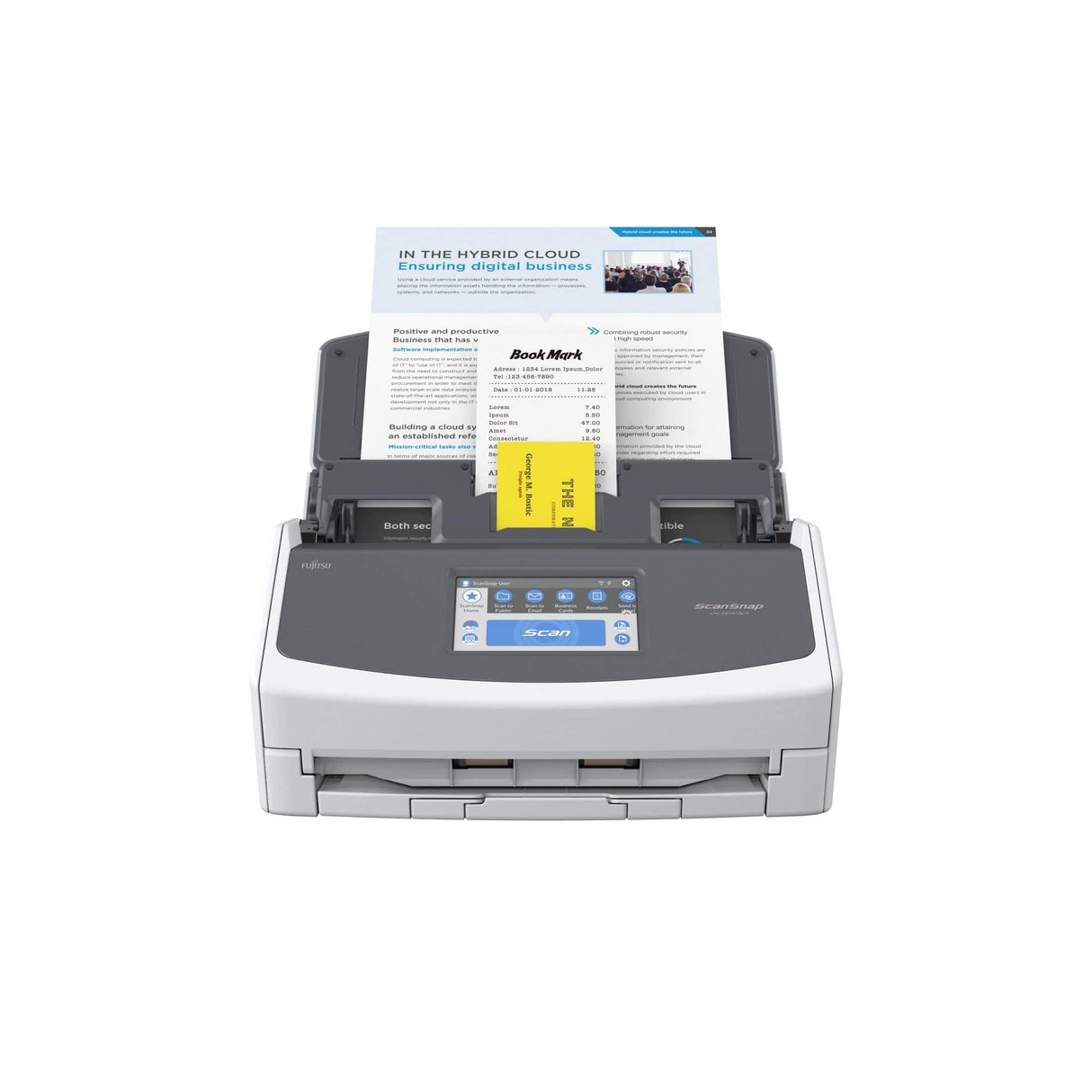 Fujitsu ScanSnap iX1600 ADF + Manual feed scanner 600 x 600 DPI A4 Black White PA03770-B401
