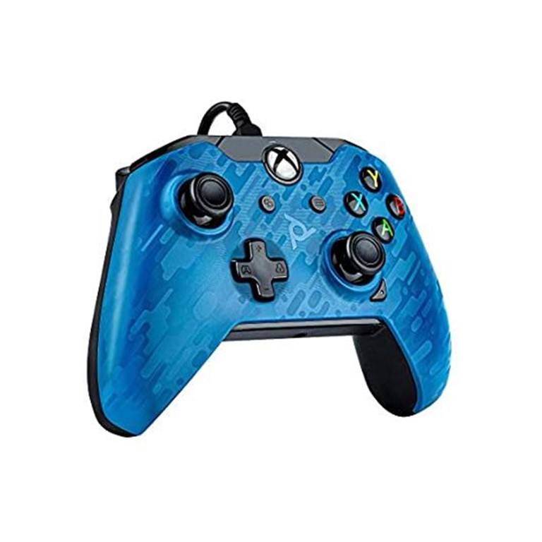 PDP Xbox One Blue Camo Wired Controller PDP-048-082-EU-CM02
