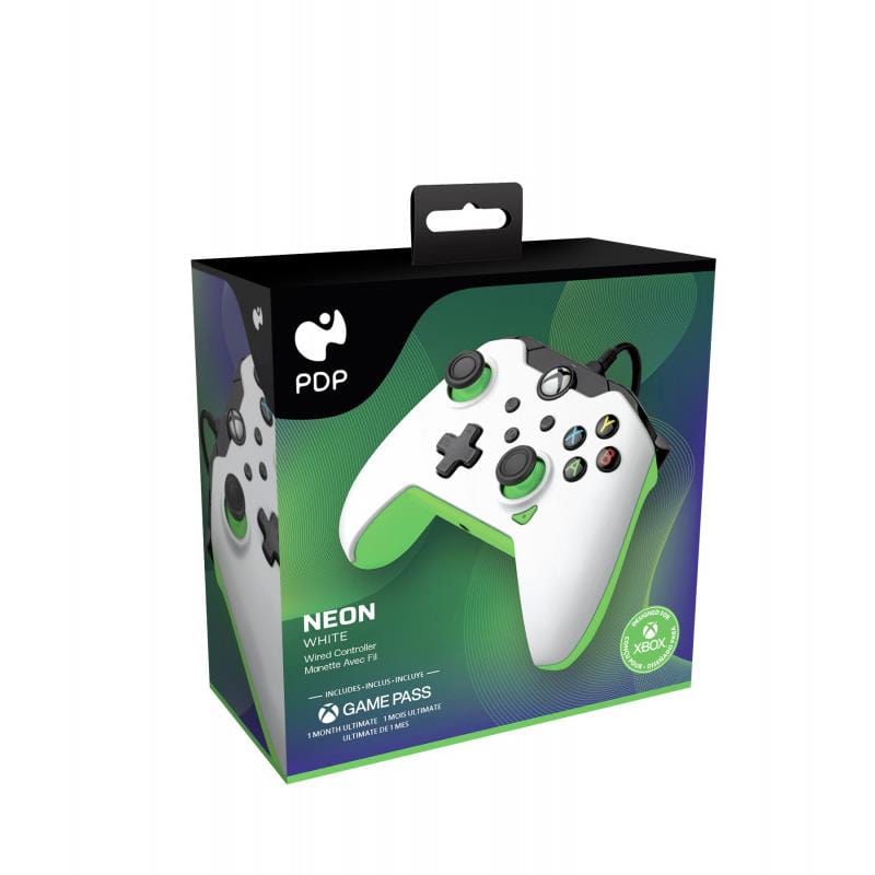 PDP Wired Controller for Xbox Series X/S Neon White PDP-049-012-WG
