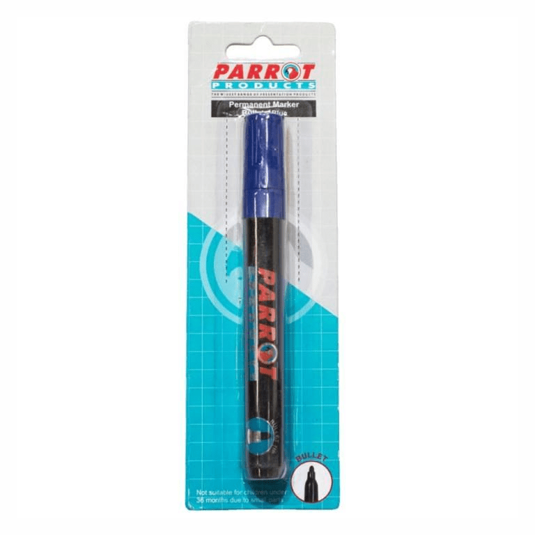 Parrot 20-pack Permanent Marker Bullet Tip Blue PP0101D/20