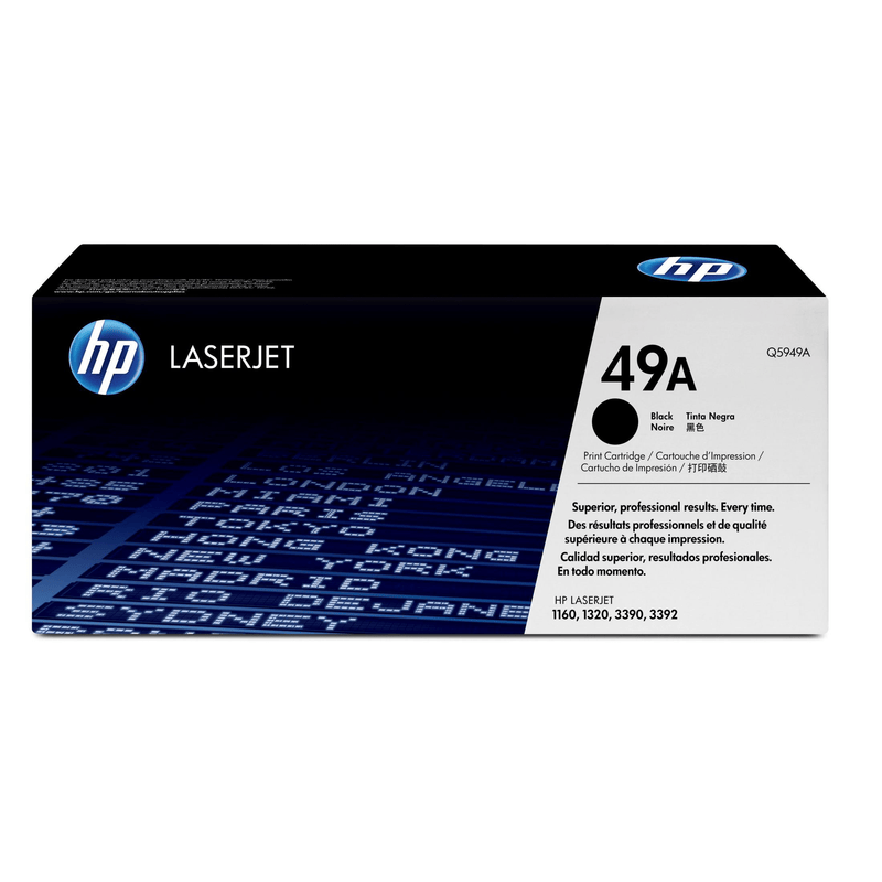 HP 49A Black Toner Cartridge 2,500 Pages Original Q5949A Single-pack