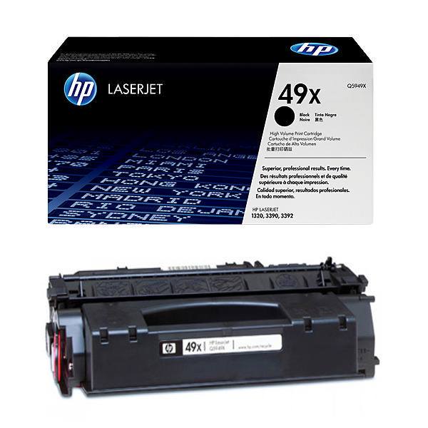 HP 49X Black Toner Cartridge 6,000 Pages Original Q5949X Single-pack