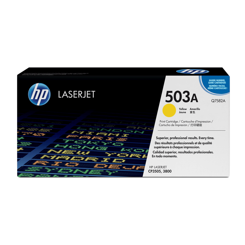 HP 503A Yellow Toner Cartridge 6,000 Pages Original Q7582A Single-pack