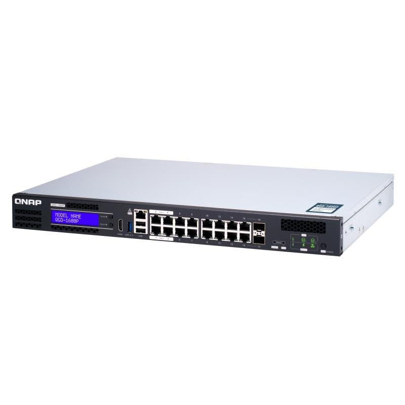 QNAP QGD-1600P Managed Gigabit Ethernet PoE 1U Switch