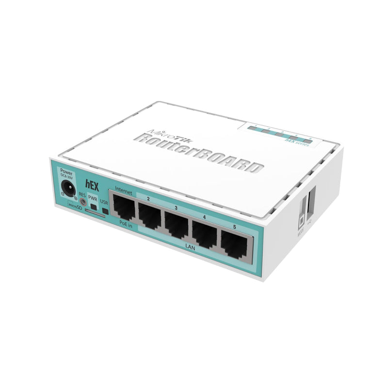 MikroTik HEX 5 Port Gigabit Desktop Router RB750Gr3 RB-HEX