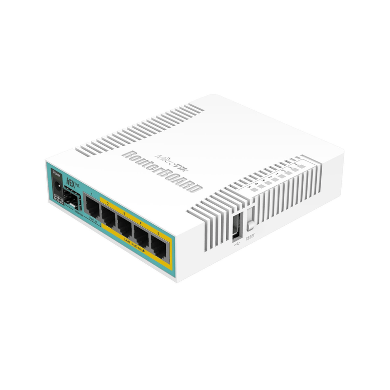 Mikrotik hEX 5-port with 4-port PoE Output USB 2.0 and SFP Router RB960PGS