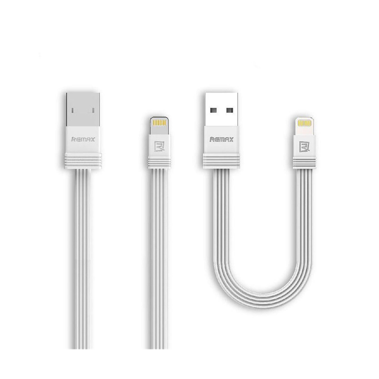 Remax 1m + 0.16m 2 pack USB to Lightning Cable White RC-062I