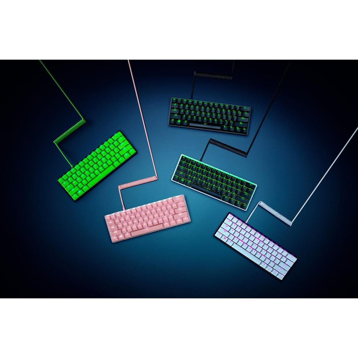 Razer Doubleshot PBT Keycap and CoiLED Cable Upgrade Set 120-keys - Mecury White RC21-01490900-R3M1