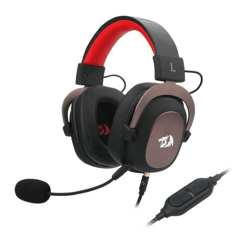 Redragon Zeus Over-Ear 2 USB and AUX 7.1 Headsets Black RD-H510-1