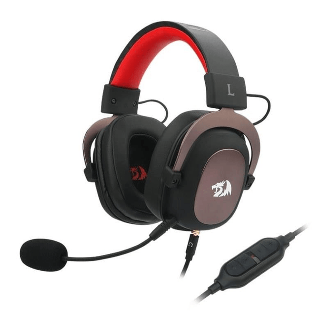 Redragon Zeus Over-Ear 2 USB and AUX 7.1 Headsets Black RD-H510-1