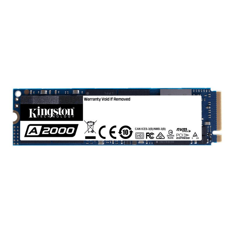 Kingston A2000 M.2 500GB PCIe 3.0 3D NAND NVMe Internal SSD SA2000M8/500G