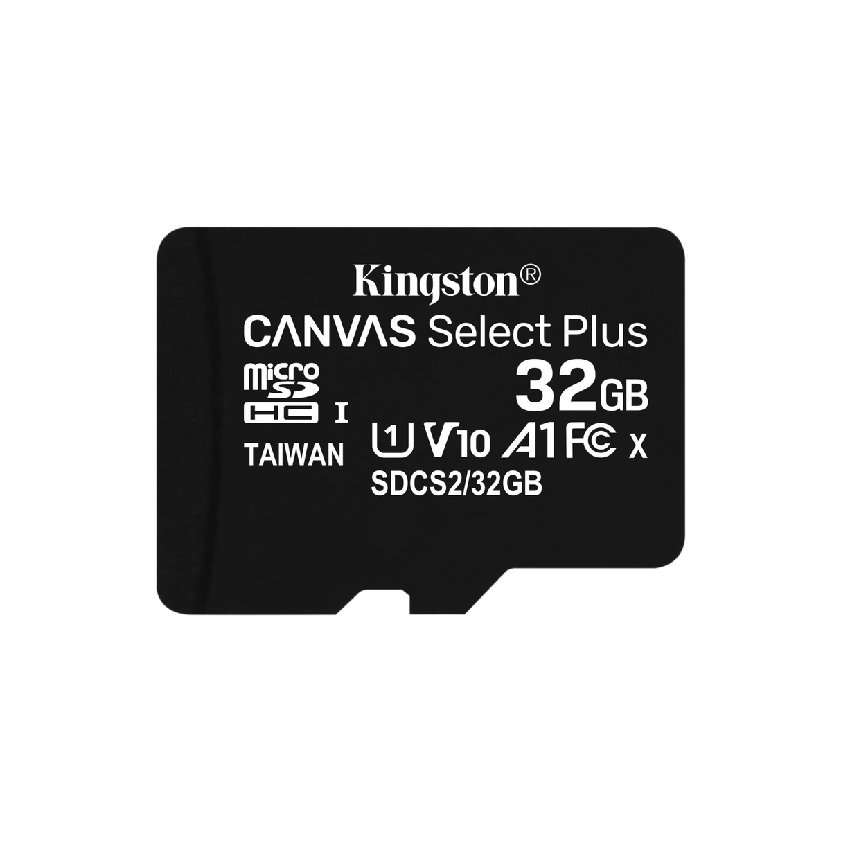 Kingston Technology Canvas Select Plus 32GB micSDHC 100R A1 C10 Three Pack with Single Adapter SDCS2/32GB-3P1A