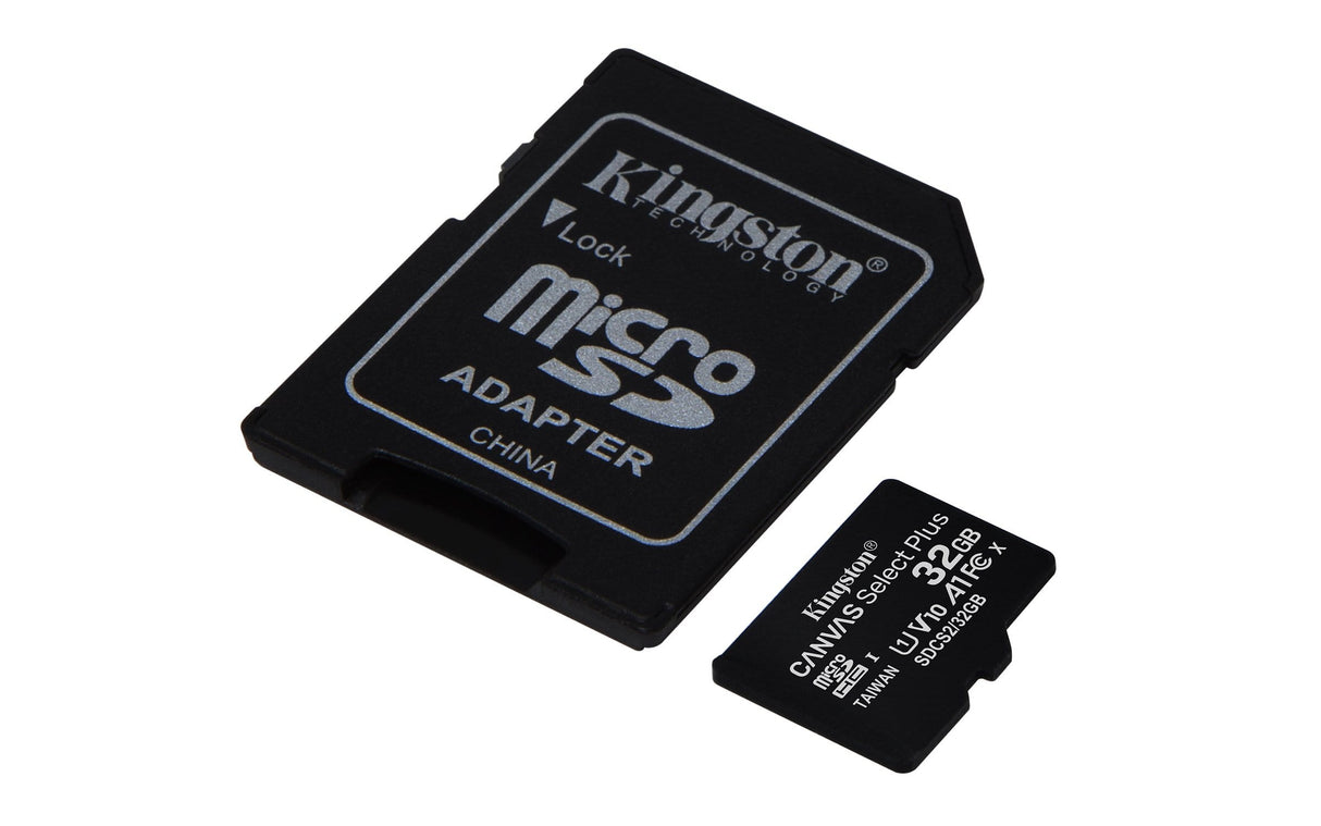 Kingston Canvas Select Plus Memory Card 32GB MicroSDHC Class 10 UHS-I SDCS2/32GB