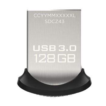 SanDisk 173354 128GB USB 3.2 Gen 1 Type-A Black USB Flash Drive SDCZ43-128G-GAM46