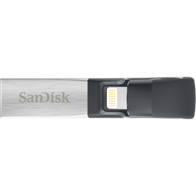 SanDisk IXpand 64GB USB Type-A / Lightning 3.2 Gen 1 Black and Silver USB Flash Drive SDIX30N-064G-GN6NN