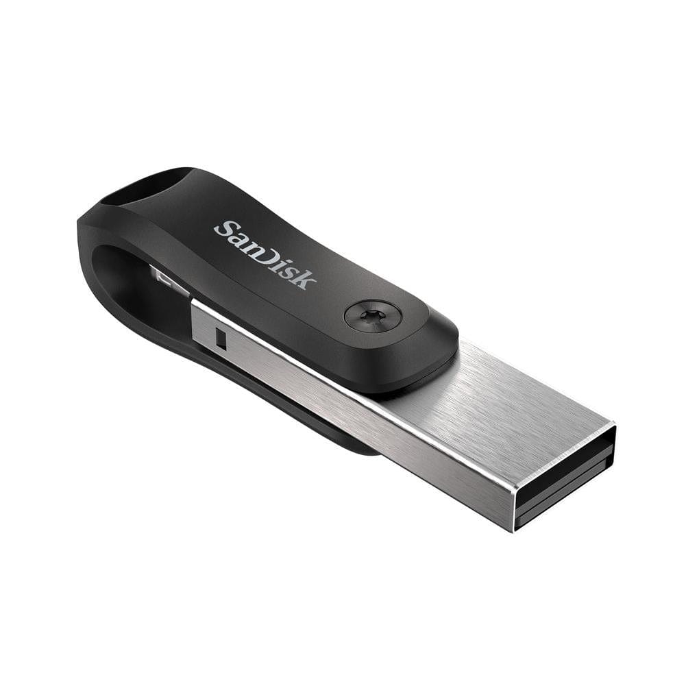 SanDisk iXpand Flash Drive Go 64GB USB 3.0 Silver USB Flash Drive SDIX60N-064G-GN6NN