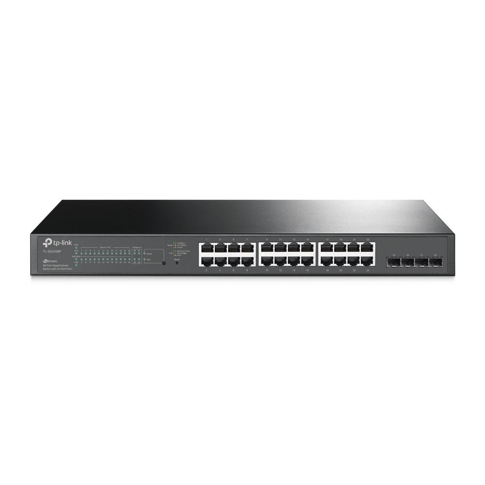 TP-Link SG2428P 24-Port Gigabit Smart Switch with 4 SFP Slots