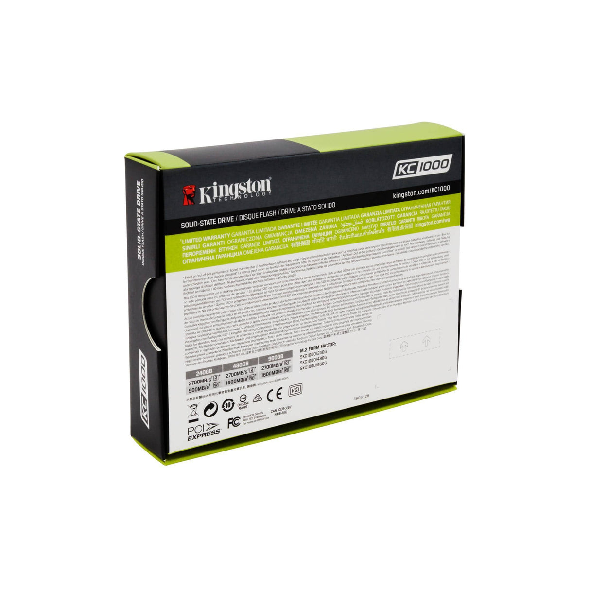 Kingston KC1000 M.2 480GB PCI Express 3.0 Internal SSD SKC1000/480G