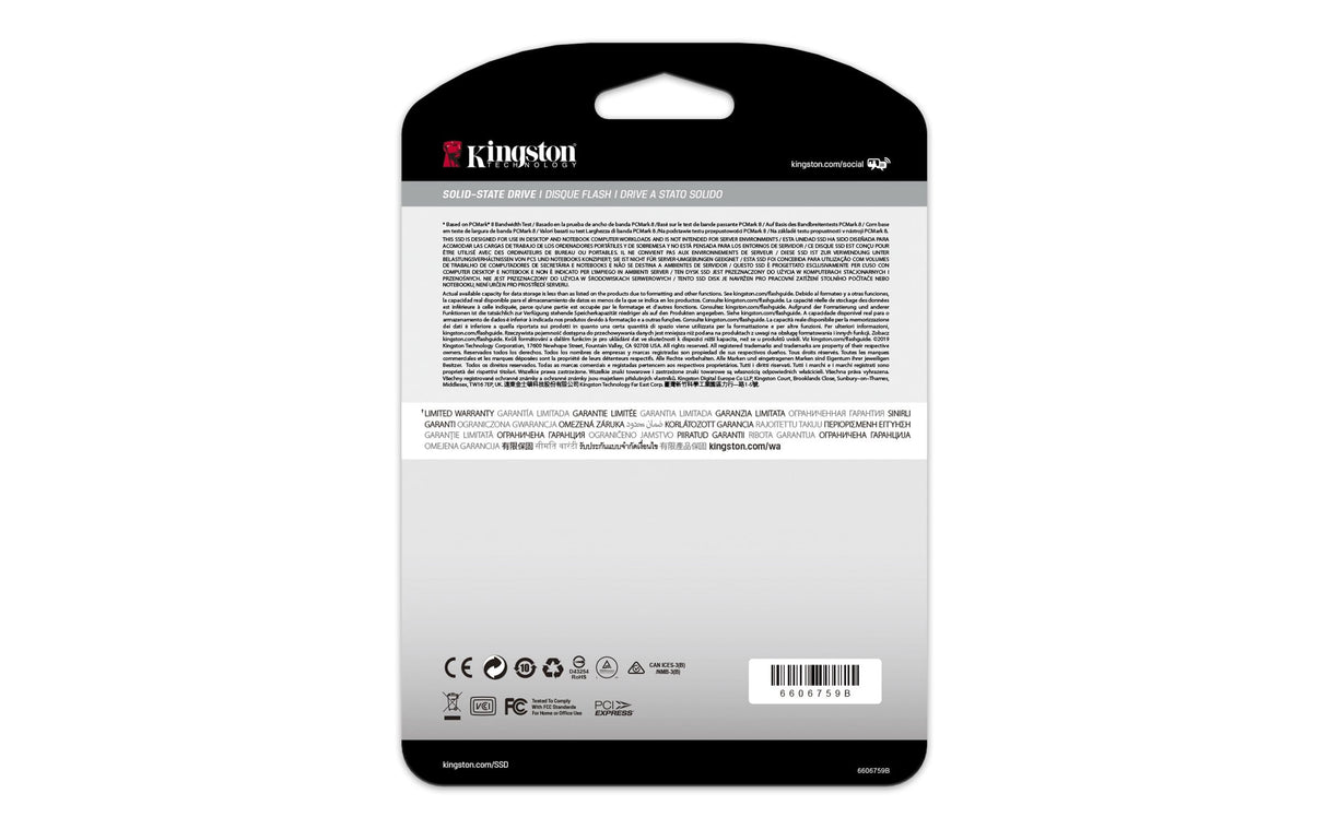 Kingston KC2500 M.2 1TB PCIe 3.0 3D TLC NVMe Internal SSD SKC2500M8/1000G