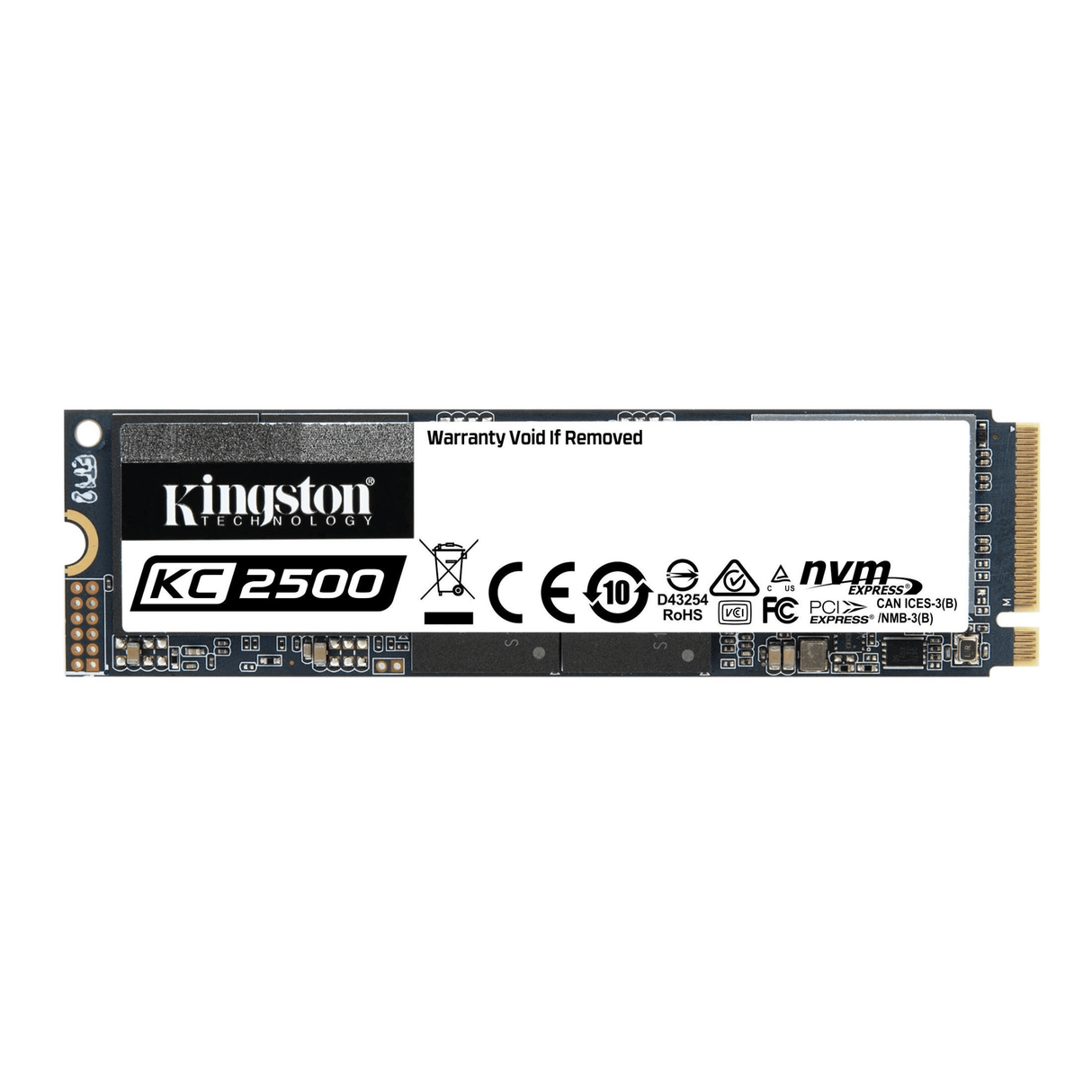 Kingston KC2500 M.2 500GB PCIe 3.0 3D TLC NVMe Internal SSD SKC2500M8/500G