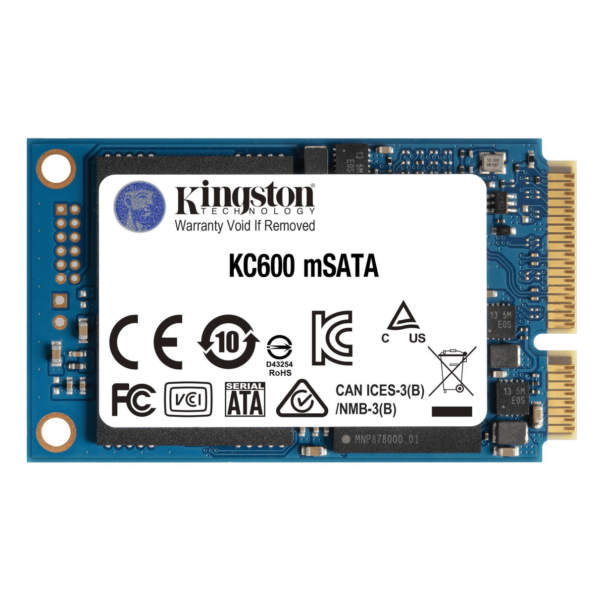 Kingston Technology KC600 512GB SSD SATA3 mSATA SKC600MS/512G