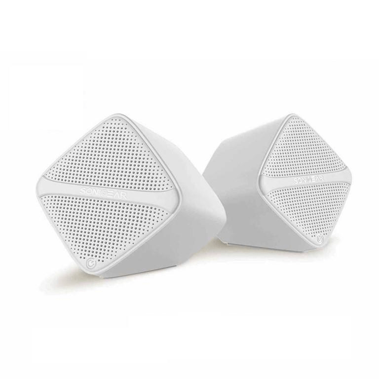 SonicGear Sonic Cube 2-ch USB Powered Speakers White SONICCUBEW
