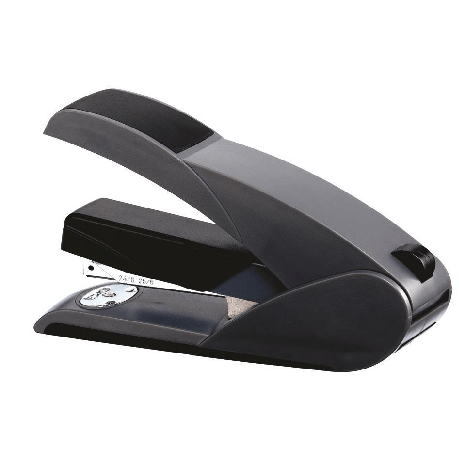 Parrot Light Touch Plastic Stapler 105xStaples 24/6 26/6 Black ST3060B