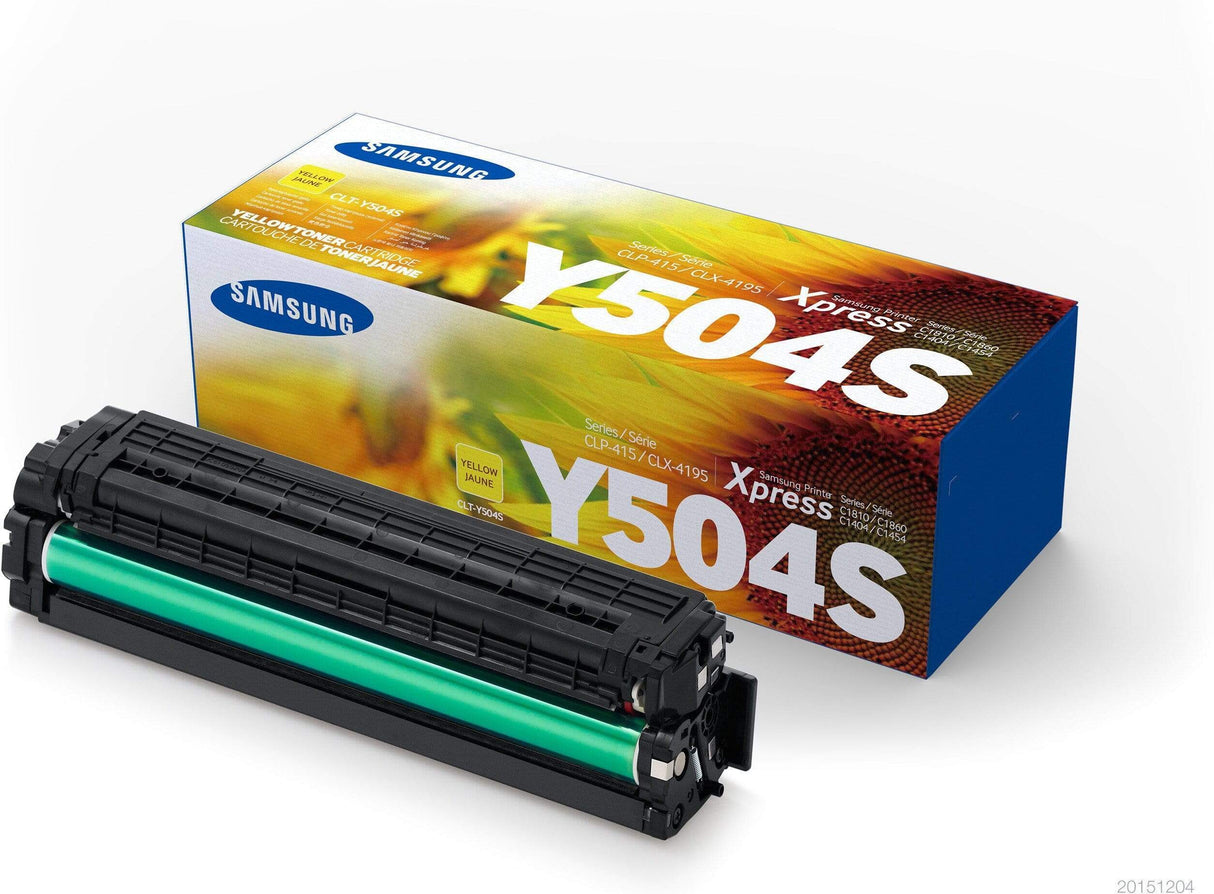 HP Samsung CLT-Y504S Yellow Toner Cartridge 1,800 pages SU504A Single-pack