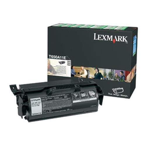 Lexmark T650A11E Black Toner Cartridge 7,000 Pages Original Single-pack