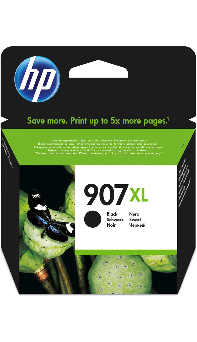 HP 907XL Black High Yield Printer Ink Cartridge Original T6M19AE Single-pack