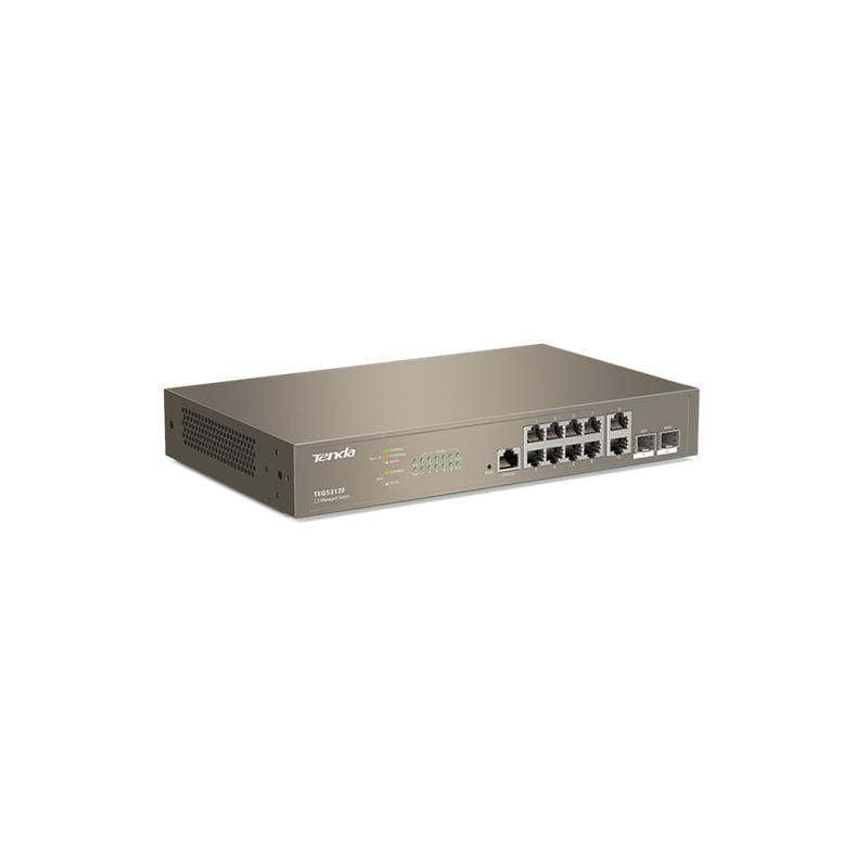 Tenda 10-port L3 Gigabit Managed Switch with 2-port SFP TEG5312F